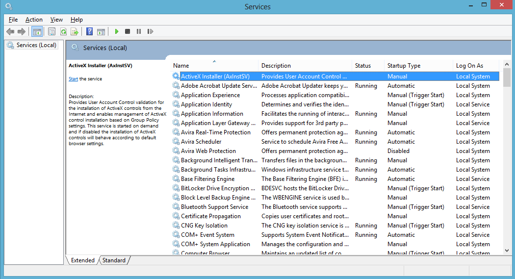 Správca služieb (services.msc) – Windows Search